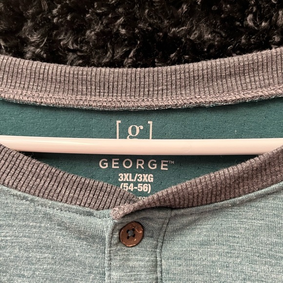 Mens 3X GEORGE 2 Button long sleeved Dress Shirt NWOT - Picture 4 of 5